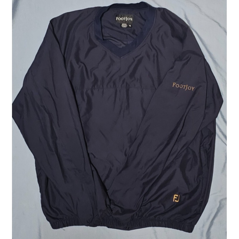 Footjoy Dryjoys Men's Blue Short Sleeve Golf Rain Wind‎ Breaker- Size XL